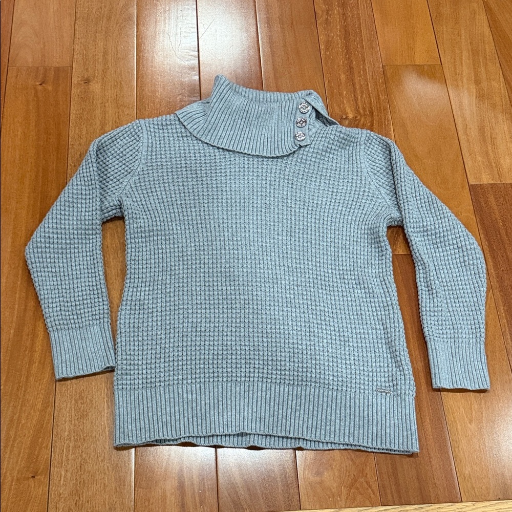 Calvin Klein Women’s Light Gray Cowl Neck Sweater Size L‎